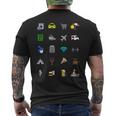 Vacaciones Turista Traductor Icono Deiaje Barrera Lingüíst Camiseta Hombre Estampado Espalda