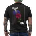 Vaporwave Bleeding Rose Anti Social Club Men's T-shirt Back Print