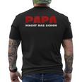 Vatertagatertags Geschenk Papa Opa Lustig Für Herren T-Shirt mit Rückendruck