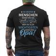 Vatiater Die Meisten Menschen Nennen Mich Beim Name Opa T-Shirt mit Rückendruck