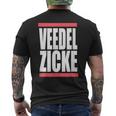 Veedel Zicke Jecke Carnival Cologne Fastelovend Kölle Alaaf T-Shirt mit Rückendruck