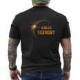 Vermont Of Usa Total Solar Eclipse April 8Th 2024 Men's T-shirt Back Print
