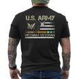 Veteran American Flag Us Army Vietnam Veteran Men's T-shirt Back Print