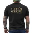 Vibeink Lets Geaux New Orleans Football Fans Mens Back Print T-shirt
