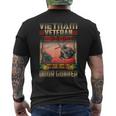 Vietnam Veteran Uh1 Huey Helicopter Door Gunner Men's T-shirt Back Print