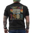 Vintage 1983 Cassette Tape 40 Year Old 40Th Birthday Men's T-shirt Back Print