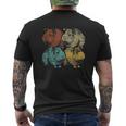 Vintage Animal Retro Guinea Pig Mens Back Print T-shirt