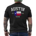 Vintage Austin Texas Est 1839 Souvenir Men's T-shirt Back Print