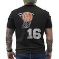 Vintage Basketball Jersey Number 16 Player Number Men's T-shirt Back Print