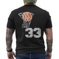 Vintage Basketball Jersey Number 33 Player Number Men's T-shirt Back Print