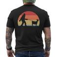 Vintage Bigfoot Walking Goat Sasquatch Men's T-shirt Back Print
