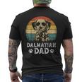 Vintage Dalmatian Dad Dog Lovers Father's Day Men's T-shirt Back Print