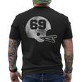 Vintage Football Jersey Number 69 Player Number Men's T-shirt Back Print