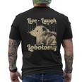 Vintage Live Laugh Lobotomy Lobotomies Retro Opossum Lovers Men's T-shirt Back Print