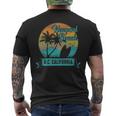 Vintage Newport Beach Orange County California Surfing Men's T-shirt Back Print