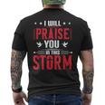 Vintage Praise You In This Storm Lyrics Casting Crowns Jesus Men's T-shirt Back Print