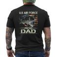 Vintage Proud Dad Us Air Force Flag Usaf Tank Top Mens Back Print T-shirt
