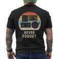 Vintage Retro Never Forget Nostalgia Men's T-shirt Back Print