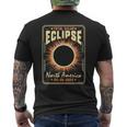 Vintage Style Solar Eclipse 04 08 24 America Totality Men's T-shirt Back Print
