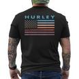 Vintage Sunset American Flag Hurley Virginia Men's T-shirt Back Print