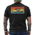 Vintage Tuner Car Skyline Graphic Retro Racing Drift Men's T-shirt Back Print