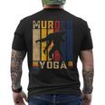 Vintage Yoga Martial Arts Jiu Jitsu Karate Sports Men's T-shirt Back Print