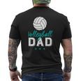 Volleyball Dad Proud Father And Sports Parents Mens Back Print T-shirt