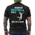 Volleyballer Idea For Volleyballer T-Shirt mit Rückendruck