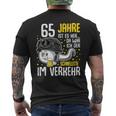 Vor 65 Jahren Der Fastest In Traffic 65Th Birthday Man T-Shirt mit Rückendruck