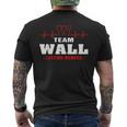 Wall Surname Family Last Name Team Wall Lifetime Member Men's T-shirt Back Print