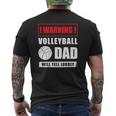 Warning Volleyball Dad Will Yell Loudly Volleyball-Player Mens Back Print T-shirt