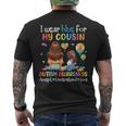 I Wear Blue For My Cousin Autism Accept Understand Love Hope Men's T-shirt Back Print