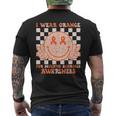 I Wear Orange For Multiple Sclerosis Awareness Ms Warrior Men's T-shirt Back Print