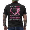 I Wear Pink In Memory Of My Friend Breast Cancer Awareness Mens Back Print T-shirt
