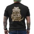 Weirdo With A Beardo Bearded Dragon Men's T-shirt Back Print