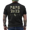 Werdender Papa 2023 Frischgebackener Papa 2023 Geburt Papa Kapuzenjacke T-Shirt mit Rückendruck