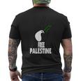 West Bank Middle East Peace Dove Olive Branch Free Palestine Men's T-shirt Back Print