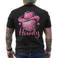 Western Cowgirl Rodeo Disco Retro Bachelorette Party Men's T-shirt Back Print