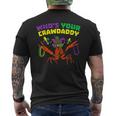 Who's Your Crawdaddy Crawfish Jester Beads Mardi Gras V2 Mens Back Print T-shirt