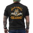 Wild About Reading Tiger For Teachers & Students Men's T-shirt Back Print