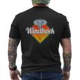 Windhoek Namibia Retro Elefant Vintage Afrika Souvenir T-Shirt mit Rückendruck