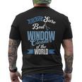 Window Cleaner For Washer Dad Men Husband Men's T-shirt Back Print
