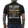 Wing Tsun I Leben Sinnlos Martial Arts T-Shirt mit Rückendruck