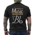 Without Music Life Would B Flat Ii Music Quotes Lover Men's T-shirt Back Print