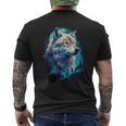 Wolf Moon Howling Lone Wolves Pack Of Wolves Men's T-shirt Back Print