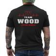 Wood Surname Family Last Name Team Wood Lifetime Member Men's T-shirt Back Print