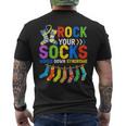 World Down Syndrome Day Awareness Rock Your Socks Men's T-shirt Back Print