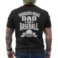 World's Best Dad And Baseball Coach Game FamilyMens Back Print T-shirt