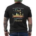 The World's Greatest Dad Is Fishing In Heaven Memory Of My Dad Mens Back Print T-shirt