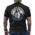 Worlds Okayest Brother For A World's Best Brother Fan Men's T-shirt Back Print